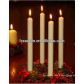 10 inch white pillar candles
